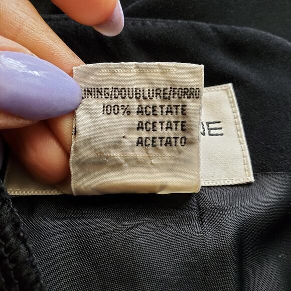 Evan Picone Vintage Black Button Sheath Dress 16 - Picture 8 of 8